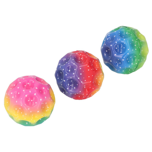 3 st Mini Studsboll Leksak Hög Studs Lätt Grepp Sports Träning Interaktiv Leksak för Stressavlastning