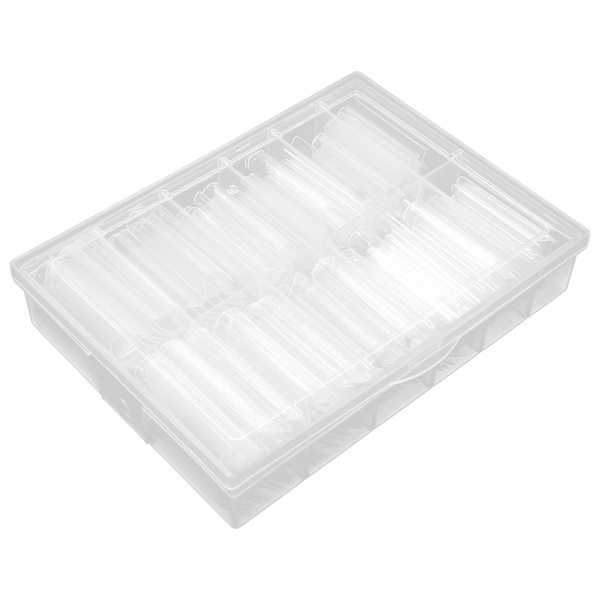 240 stk kunstige falske negleforlengelsestips Transparente falske neglertips Neglesalongtips