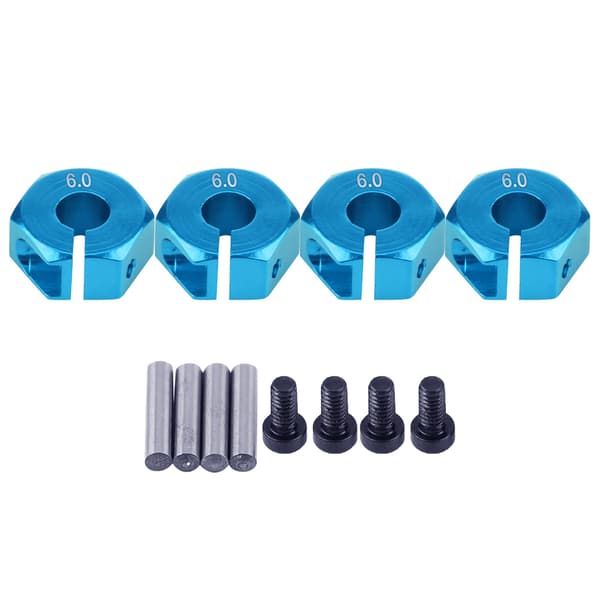 12 mm Universal Hjul Hex Hub Adapter for HSP Sakura 1/10 Skala RC Bil (6 mm, Blå)