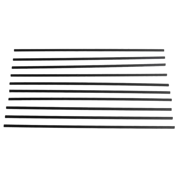 10 stk. tre-diffuserklistremerke 9,8 tommer aroma-diffusererstatningspinne for yoga-meditasjon svart
