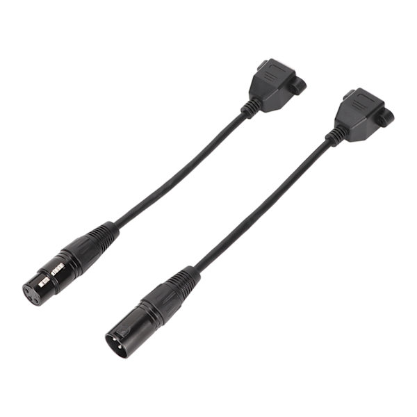 2 kpl XLR3–RJ45-kaapeli 3-pin Plug and Play -naaras XLR-verkkojohto LED-nauhatallennusstudioon