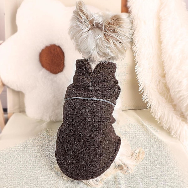 Halloween Hundetrøjer til Små Hunde og Katte Fleece Vest Varmt Trøjejakke til Vinterhvalpe