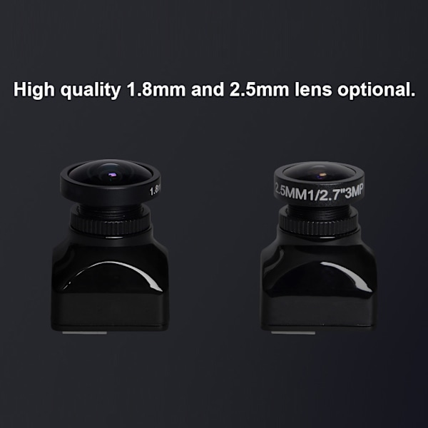 Foxeer Arrow Mini Pro FPV -kamera 600TVL 2,5 mm objektiivi HAD II CCD NTSC IR musta NSTC