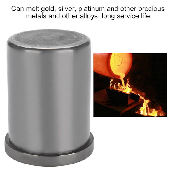 Grafittdigel Metall Smelting Gull Sølv Skrap Ovn Støpeform Smelte (3 kg)