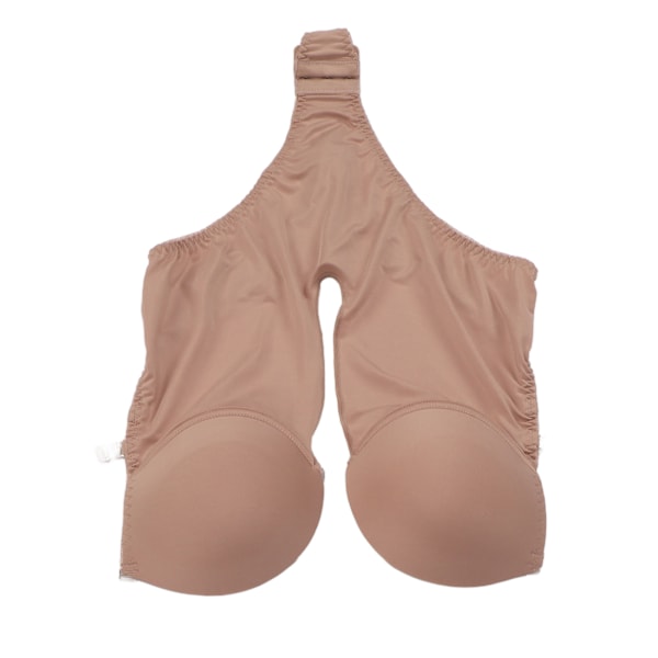 Kvinnors enfärgade underkläder, charmig djup V-underkläder, body för cosplay, aftonklänning, bröllopsklänning, mörkbrun