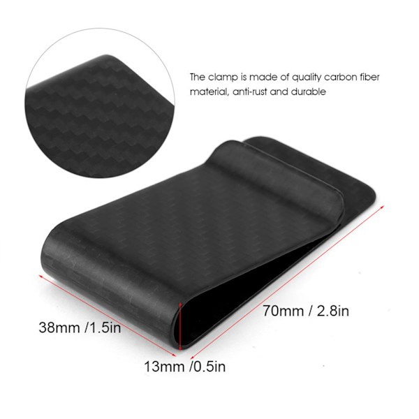 Carbon Fiber Money Clip Lompakko