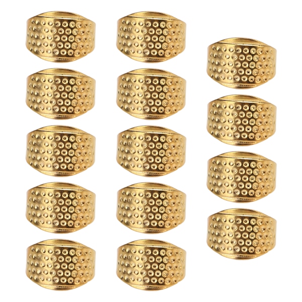 Ring Fingerborg Rund Guld Justerbar Storlek Koppar Sömnad Reparation Handgjord Ring Fingerborg Symaskiner Tillbehör