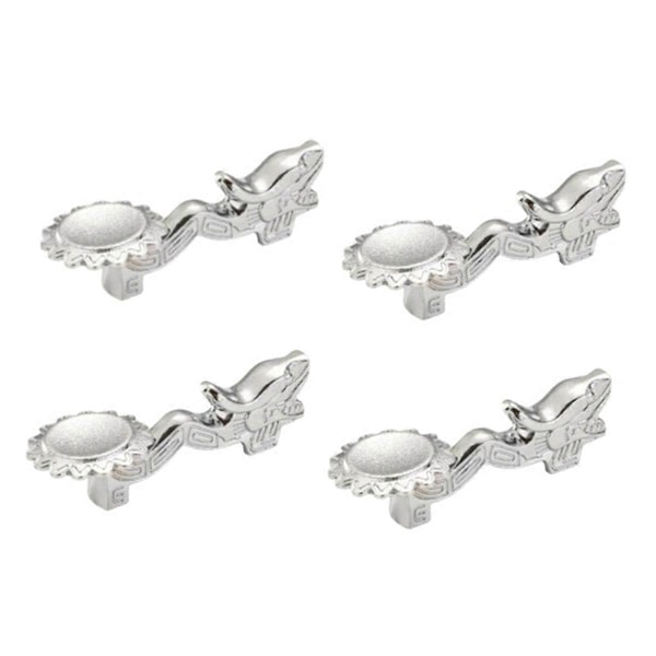 Ätpinnshållare Legering Retro Drake Ätpinnar Ställ, Silver 4 ST