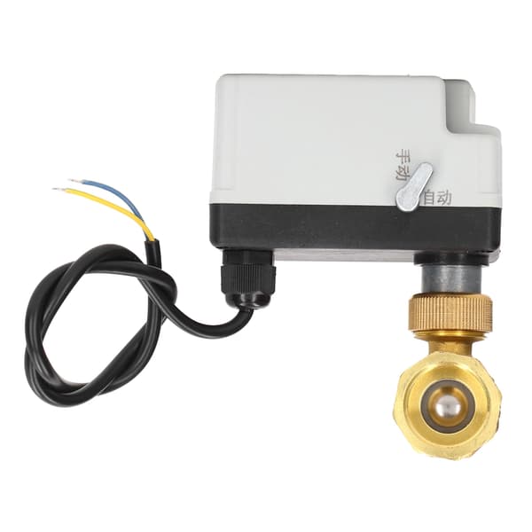 Motoriserad kulventil Elektrisk 2-vägs Normalt Stängd Manuell Automatisk DN20 DC12V~24V