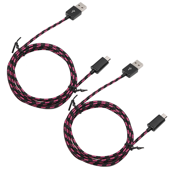 2 kpl pikalatausjohtoa Micro USB -datakaapeli nailonpunottu kaapeli Android-puhelimeen