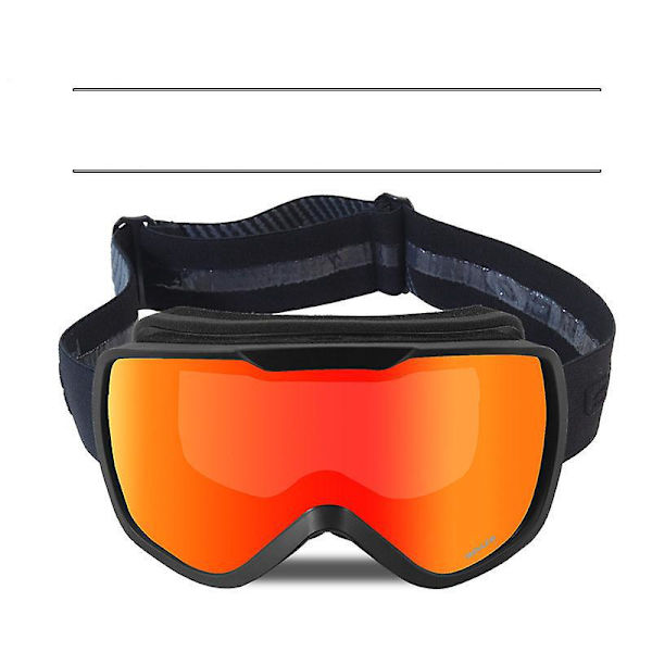 Antidugg med dobbel linse med stor ramme for skibriller for unisex skiutstyr
