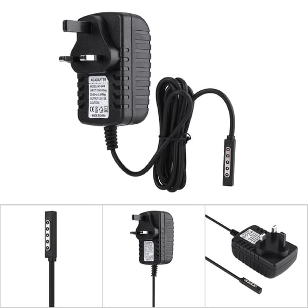 12V 2A strømadapter tablet-oplader til Microsoft Surface RT/RT2 med UK-stik 100-240V