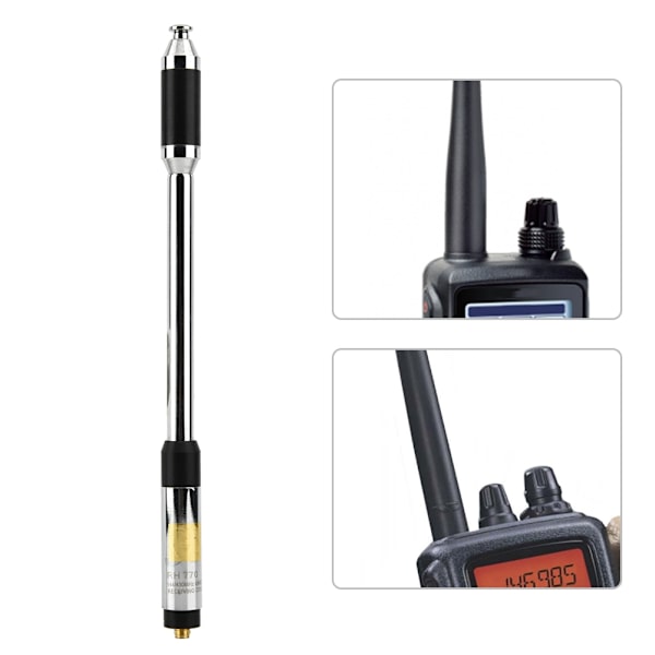 RH770 SMA Teleskopisk handhållen radioantenn för hona, hög förstärkning för walkie talkie