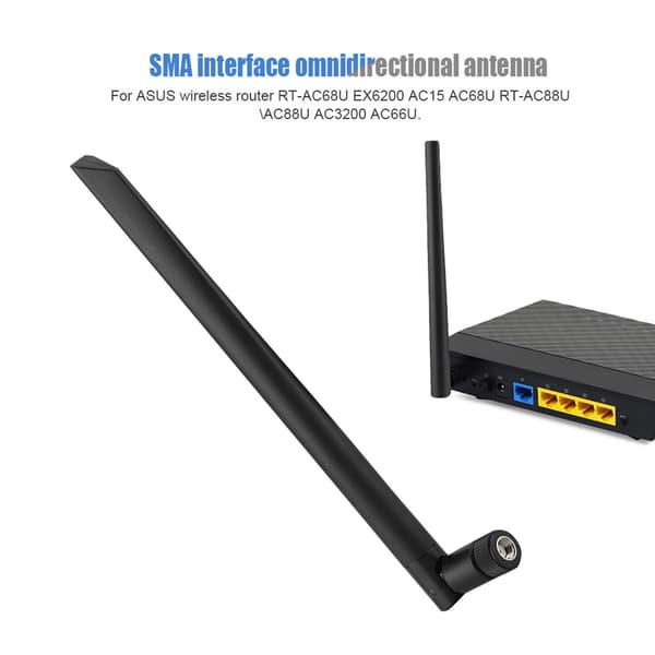 3 stk. 6DBi routerantenne SMA-interface til ASUS RT-AC68u AC68U AC88U AC66U S