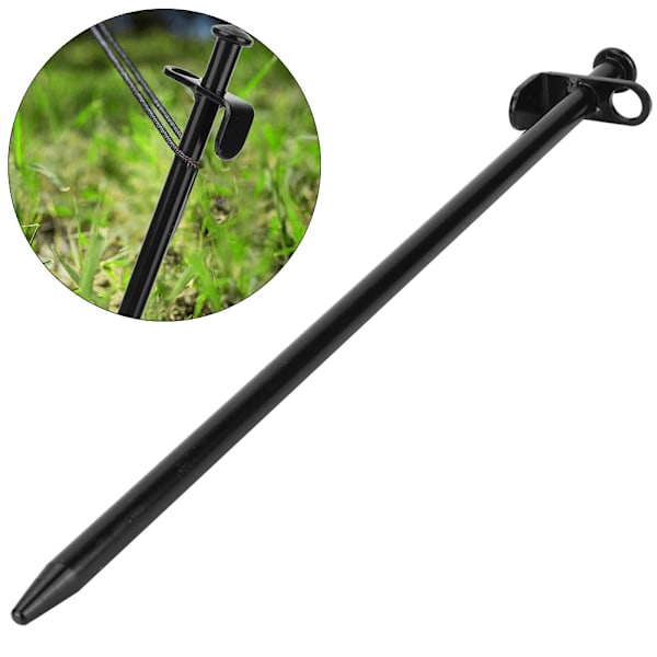 4 STK Stål Forlæng Udendørs Rejse Camping Strand Teltpløkker Pin Stakes Ground Nail (30cm)