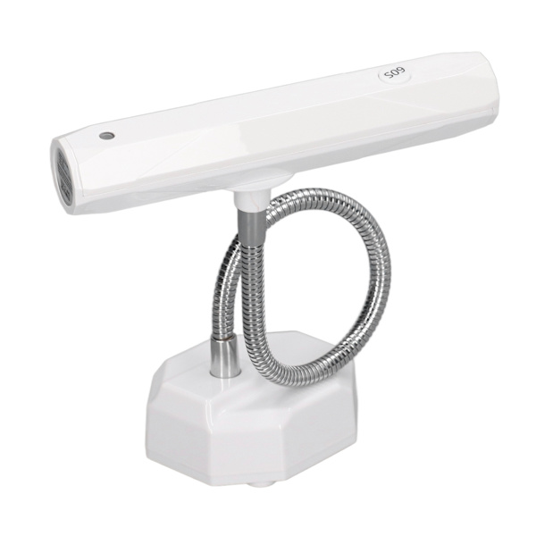 Gooseneck Nail Lamp Fast Dry Oppladbar LED Desktop Gooseneck Nail Light for Manikyr Hvit