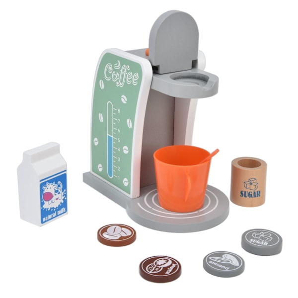Kaffe Maskin Leke Tretre Mini Silmulation Late Som Kaffe Maskin Leke Playset for Barn Bursdag Gave