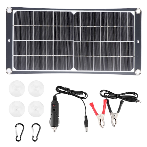 20W solcellepanel ladebrett bærbar solcellelader for reiser klatring camping bruk