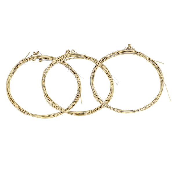 3Set Universal Steel Acoustic Folk Guitar Strings Replacement Musical Instrument Accessories 3Set Brass Strings
