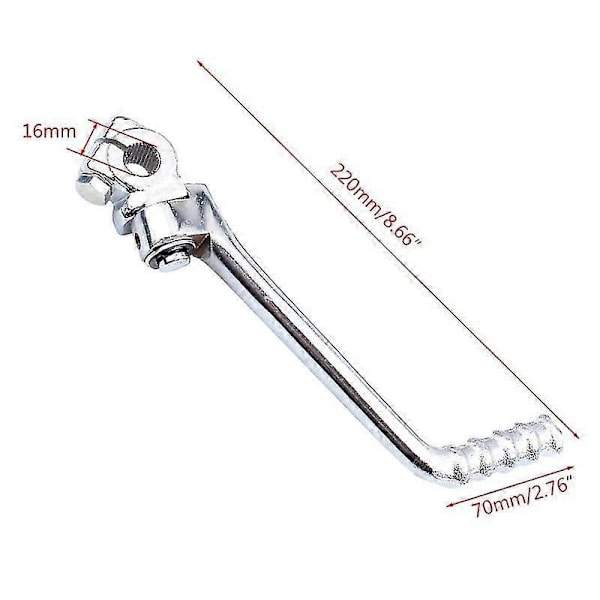 Kick Start Arm 13mm 16mm - Holdbare motorcykeldele til Lifan Yx Zongshen Sort