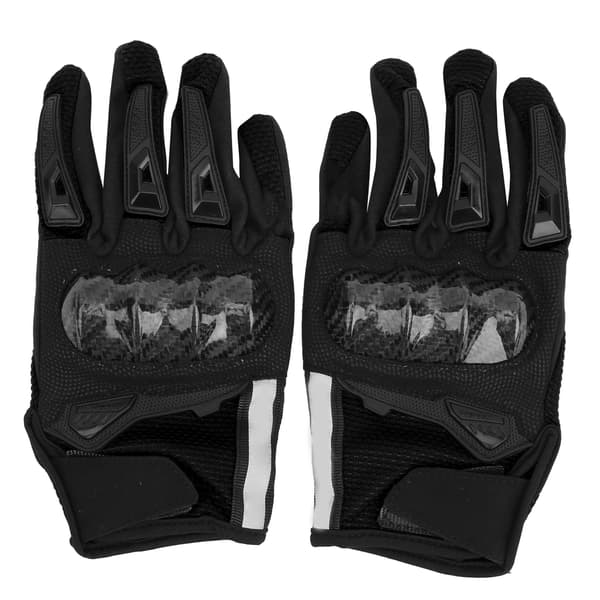 Racing Motorcykel Beskyttelseshandsker Touch Screen Fuld Finger Åndbare Ridehandsker Sort