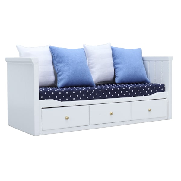 1:12 Dockhus Soffa Leksaker Mini Trä Möbler Modell Dockhus Sovrum Vardagsrum Dekoration
