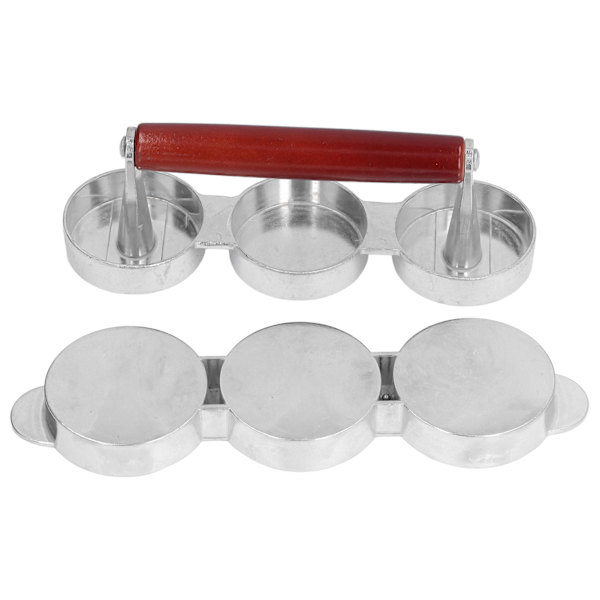 Hamburger Press Patty Form Mini Burger Press Maker för Utomhus Picnic Camping Grill