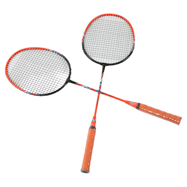2-spelar badmintonracketset i ferroalloy integrerad för nybörjare amatör primär träning