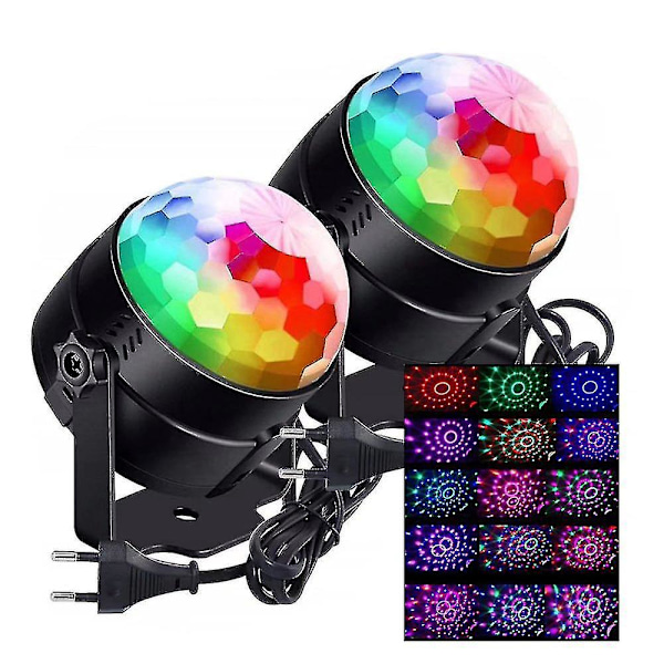 Krystall Disco Magic Ball LED Scene Lys - 15 Fargerike Lys