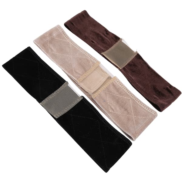 3 st Perukgreppband Justerbar Fixeringsdel Spets Pannband Elastiska Sammet Perukband
