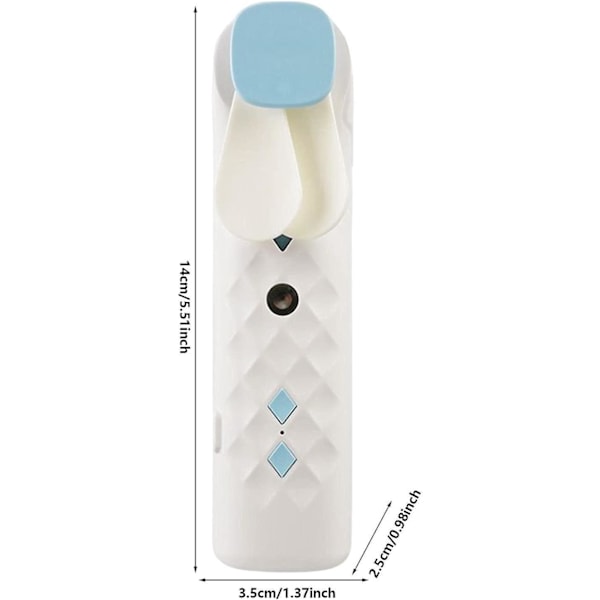 To-positions justerbare USB-drevne ventilatorer - Multifunktionel personlig ventilator til piger, kvinder, mænd, udendørs rejser