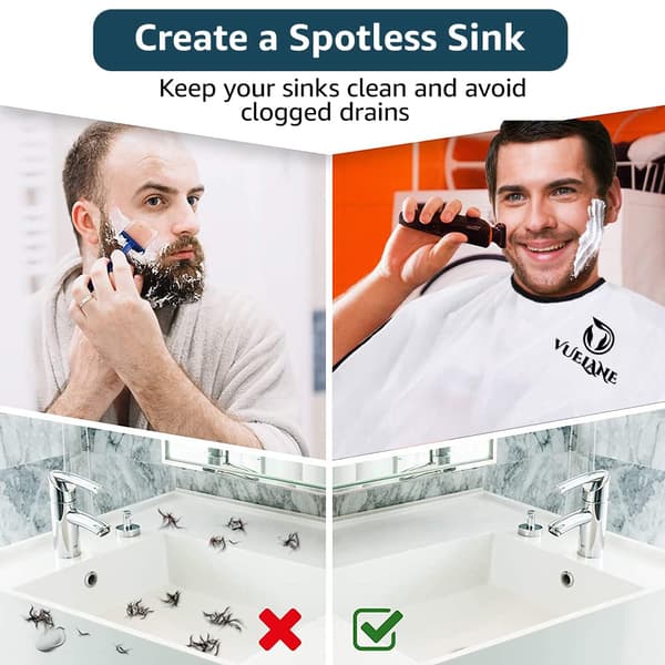 Skäggförkläde - Skäggförkläde Hårfångare för män rakning - Non-stick skäggförkläde med starka sugkoppar - Groomingpresenter för män
