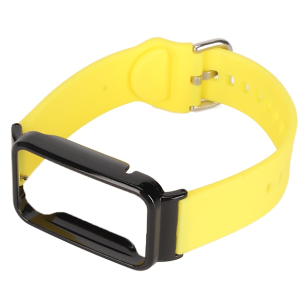 Silikoniranneke suojakotelolla Mi Band 7 Pro -kellolle, keltainen ja musta