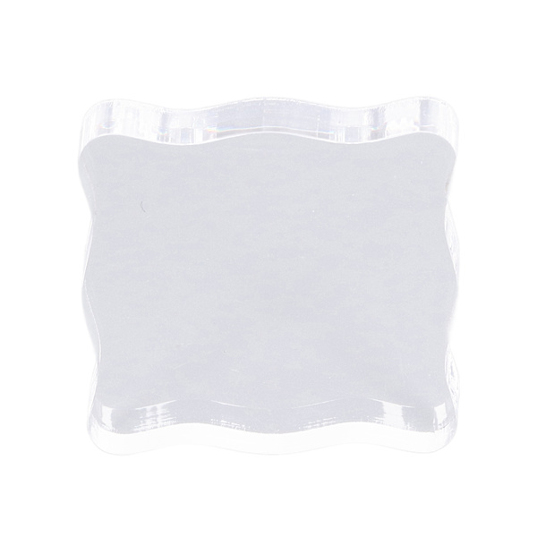 Akryl stempelblokk Akrylhåndtak Buet DIY stempelhåndverk Gummistempel Transparent stempelTL005