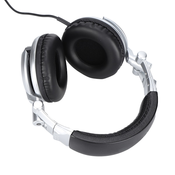 SENICC Headset Hodemontert Hifi Roterende Foldbart Studio Monitor Hodetelefoner for VR Rom Opptak Gaming(Sølv )