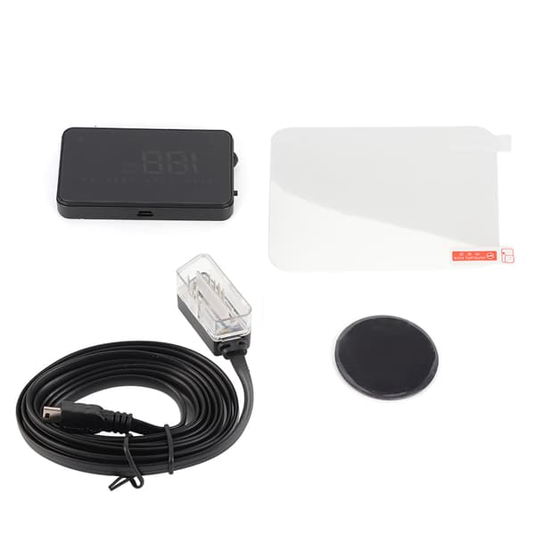 A200 HUD Universal 3,5-tommers bil Head Up Display Speedometer ODB2 frontrute-projeksjon