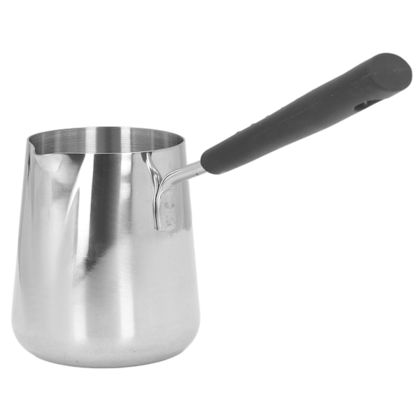 Smörvärmare Mini Kaffeuppvärmningskanna i rostfritt stål 350ml med pip för smältning