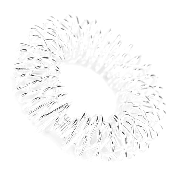 Spikiga Sensoriska Fingerringar Fingermassage Stresslindrande Smärtterapiringar för Barn Vuxna Silver