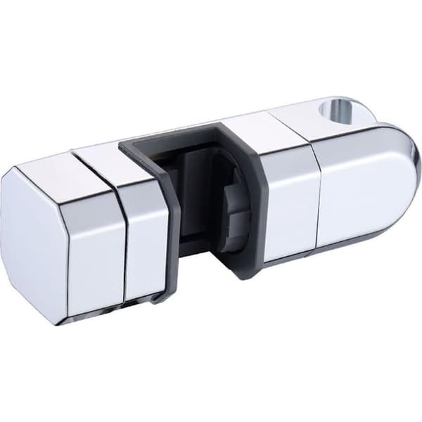 Universal krom brusehovedholder 15mm-30mm - Justerbar beslag til brusesystem (sølv)