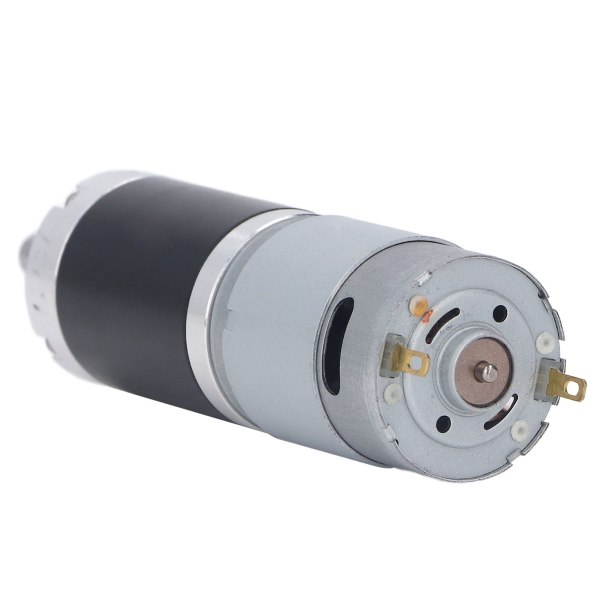 Børstet DC-motor i hel aluminium med ren kobbertråd-rotor, rask varmeavledning, liten DC-reduksjonsmotor for maskiner 63RPM