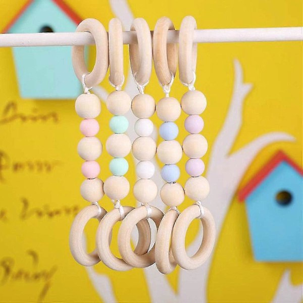 Naturtræ Ringe 60mm - Pakke med 30 - Ubehandlede Macrame Træringe til DIY Håndværk