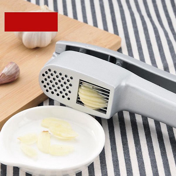 2-in-1 Valkosipulipainike - Helppo Puristaa, Ruostumaton, Astianpesukoneen Kestävä