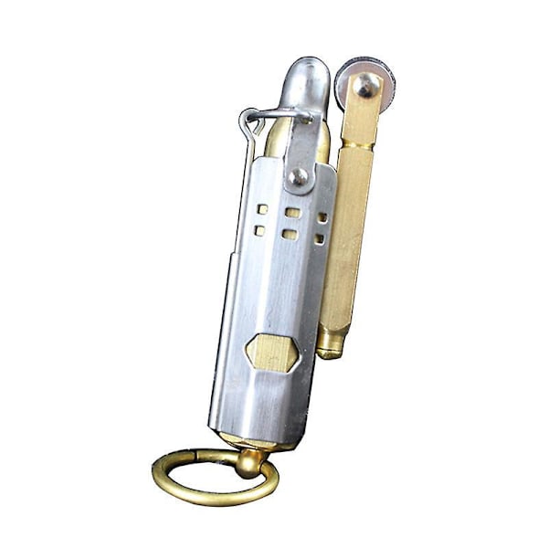 Vintage Kobber Kerosin Gravsted Lighter Vindtett Retro Lighter for Menn Far Mann