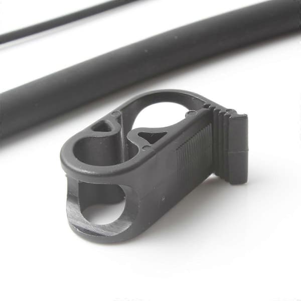 Durable Nylon Replacement Kiteboard Kitesurfing Kite One Pump Valve Hose Clamp Equipment Kit Accessory Black
