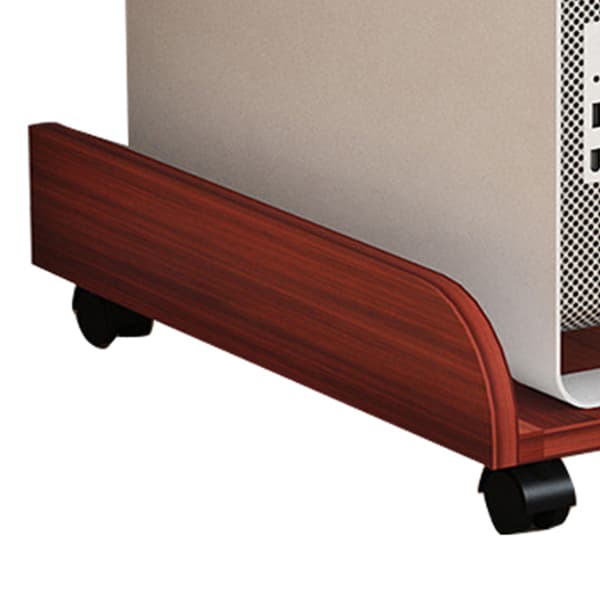 Datorlådeställ Universal Mobilt Ergonomiskt Breddat Trä PC Datorställ med Hjul Teak