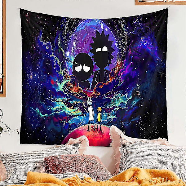 Rick And Morty Tema Plakat Gobelin Vægophæng Gobelin Soveværelse Dekoration Møbel Ornament 150X200CM