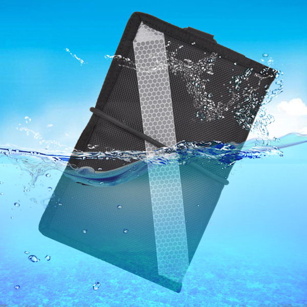 PU-belagt nylonduk dykkenotatbok undervannsskriveplate Scuba snorklingutstyrReflekterende stripe