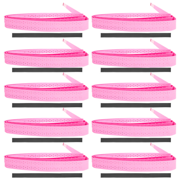 Badminton Racket Overgrip Perforerad Klibbighet Halkfri Antiskid Svettbandsgrepp Tapfluorescerande rosa