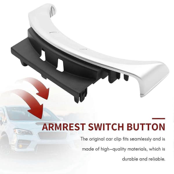 Console Armrest Switch Button Cover for Mercedes C-Class GLC W205 W253 2015-2020 ABS PC Black  Silver