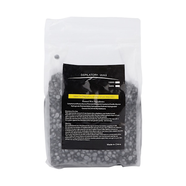 Ansikte Armhåla Ben Hårborttagning Hard Wax Bean Hem Skönhetssalong Hårborttagningsvaxpärla 1000g Retro Svart
